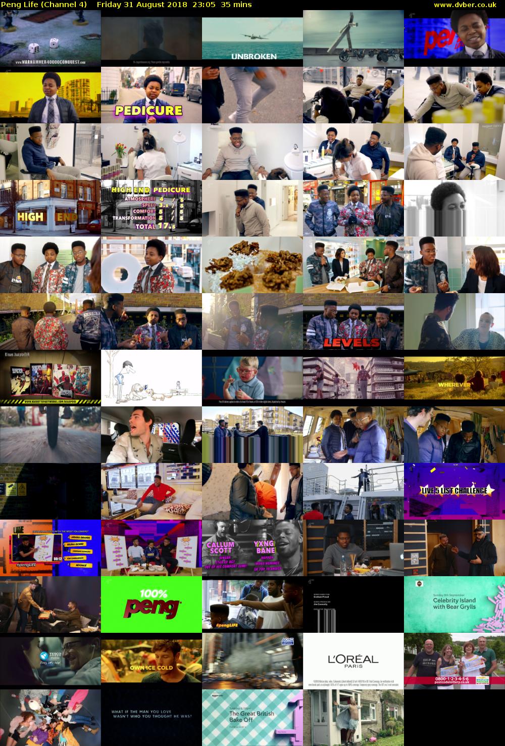 Peng Life (Channel 4) Friday 31 August 2018 23:05 - 23:40
