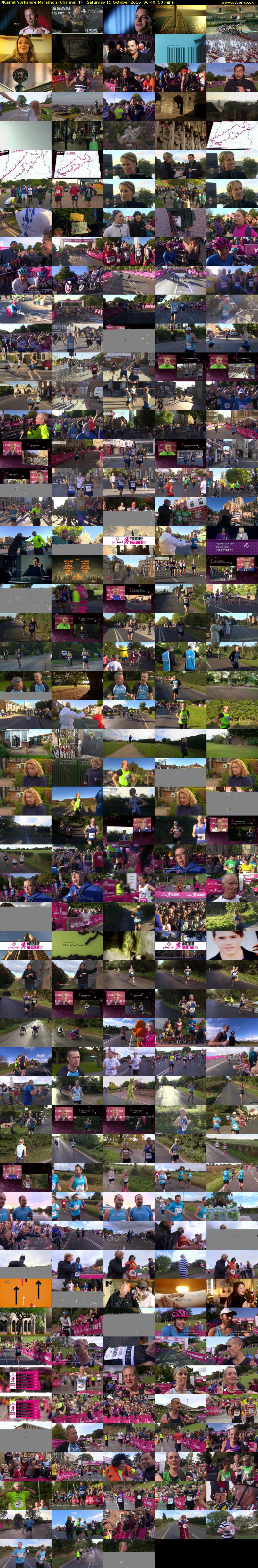 Plusnet Yorkshire Marathon (Channel 4) Saturday 15 October 2016 06:40 - 07:30