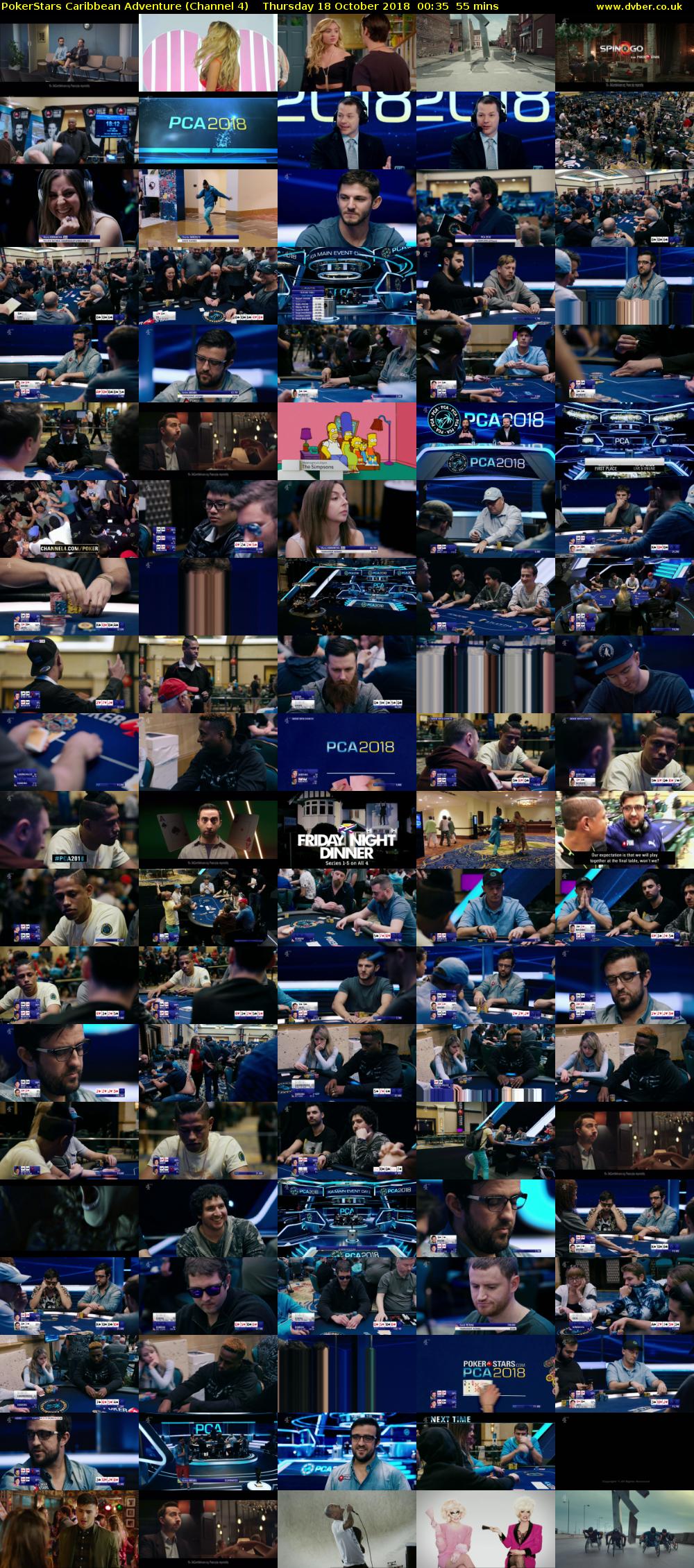 PokerStars Caribbean Adventure (Channel 4) Thursday 18 October 2018 00:35 - 01:30