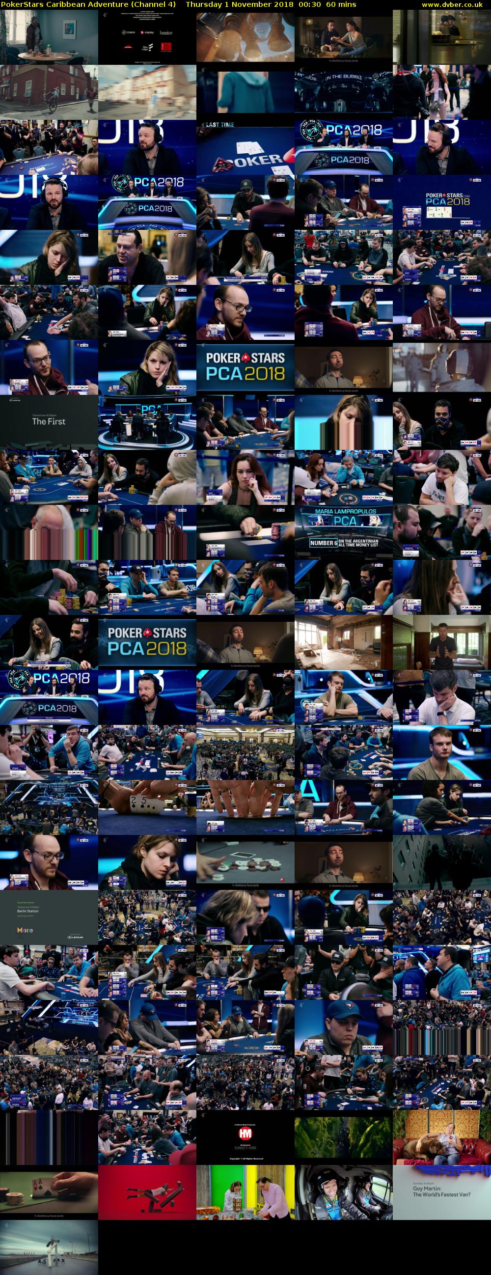 PokerStars Caribbean Adventure (Channel 4) Thursday 1 November 2018 00:30 - 01:30