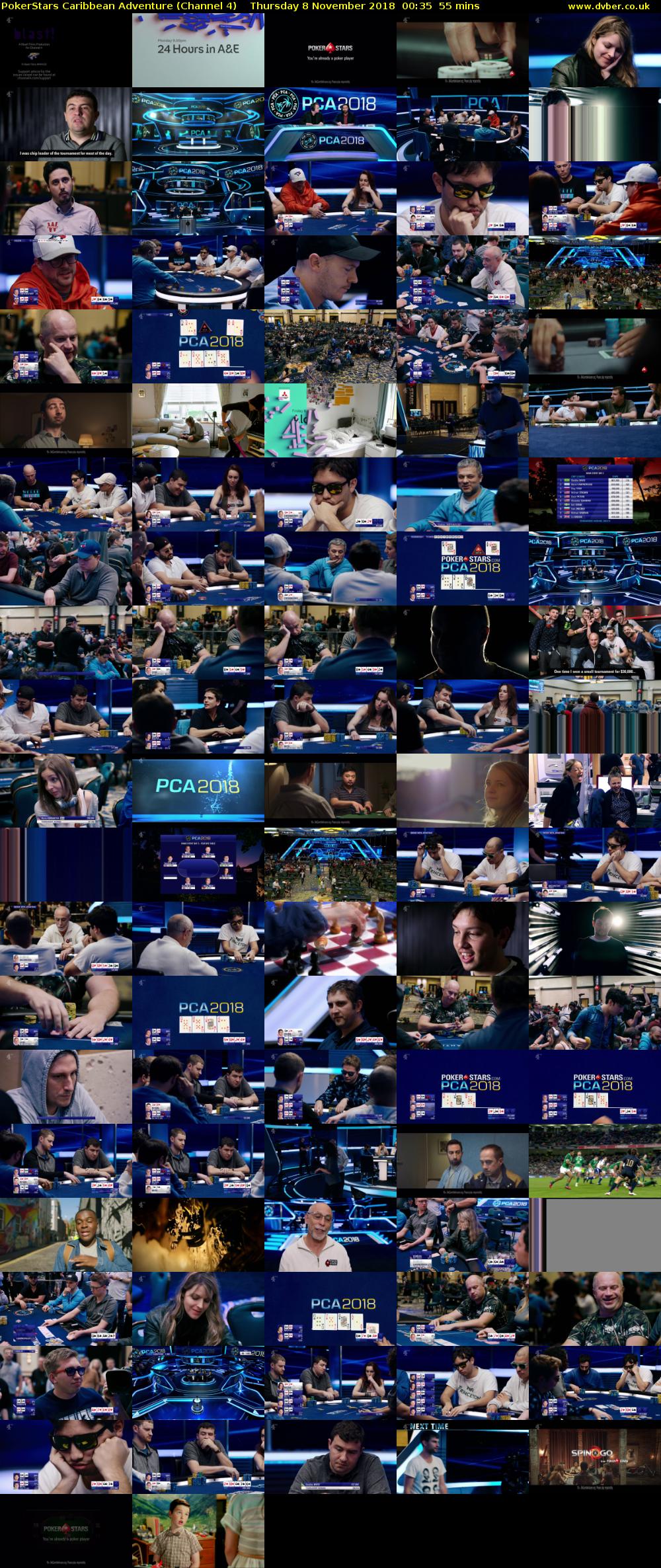 PokerStars Caribbean Adventure (Channel 4) Thursday 8 November 2018 00:35 - 01:30