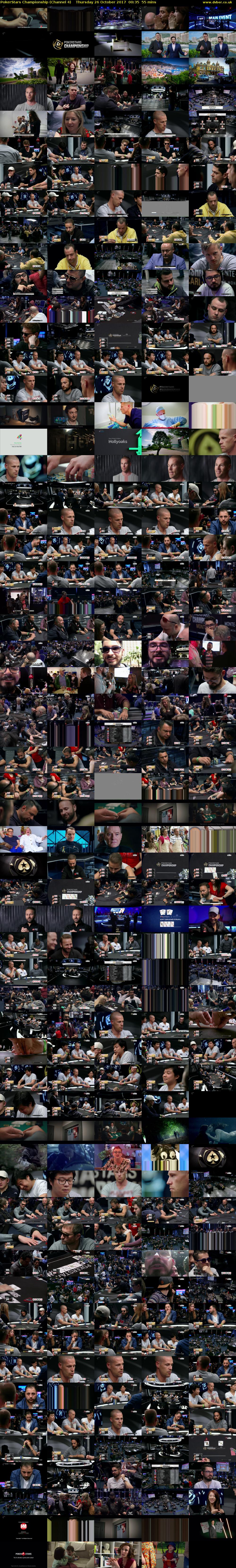 PokerStars Championship (Channel 4) Thursday 26 October 2017 00:35 - 01:30