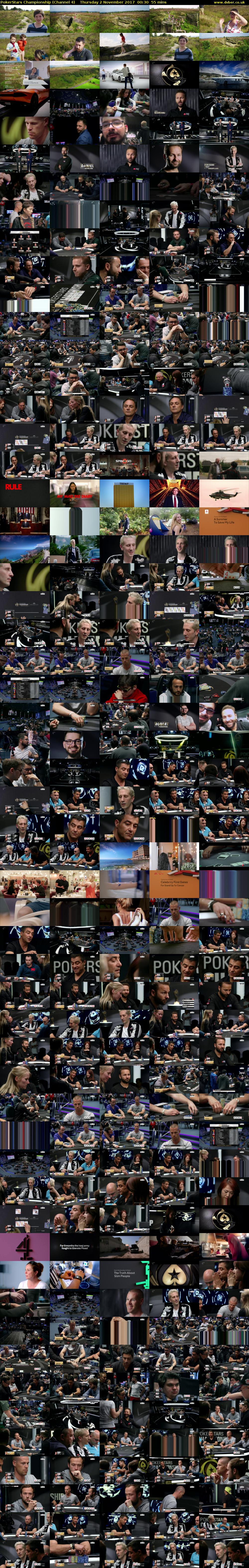 PokerStars Championship (Channel 4) Thursday 2 November 2017 00:30 - 01:25