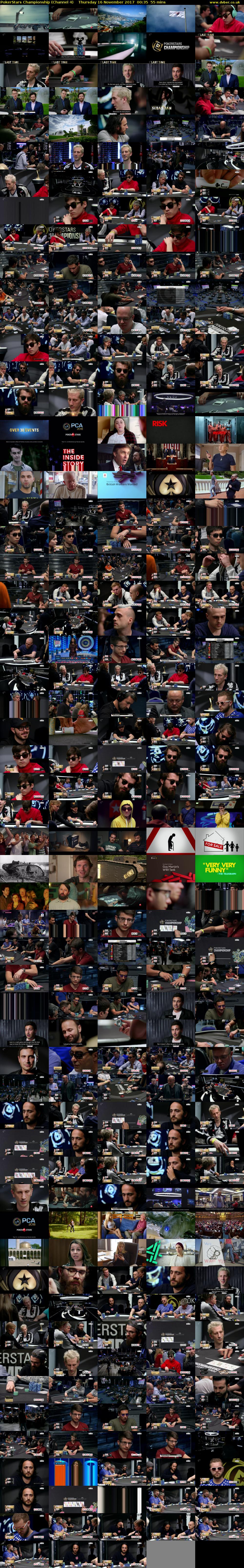 PokerStars Championship (Channel 4) Thursday 16 November 2017 00:35 - 01:30