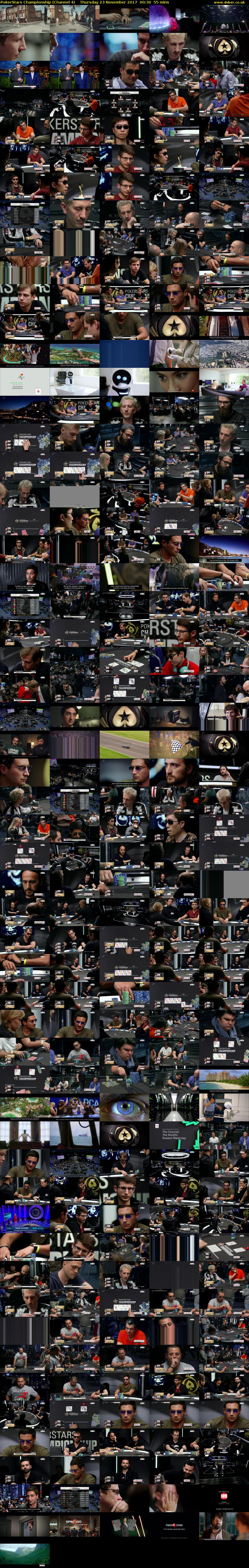 PokerStars Championship (Channel 4) Thursday 23 November 2017 00:30 - 01:25