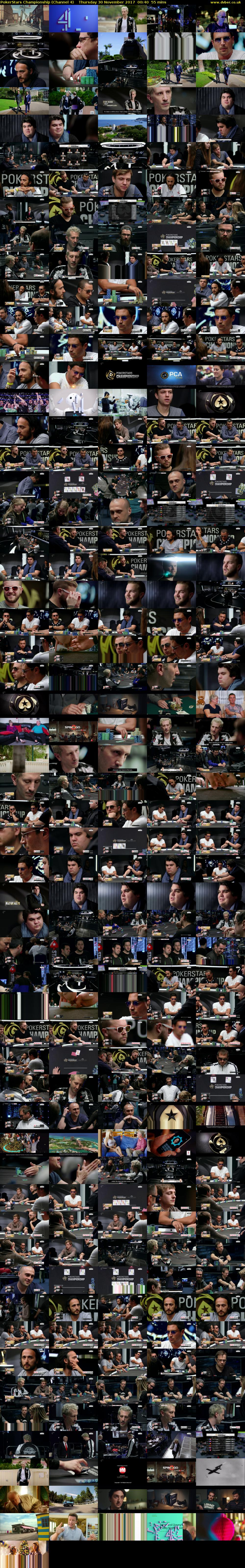 PokerStars Championship (Channel 4) Thursday 30 November 2017 00:40 - 01:35