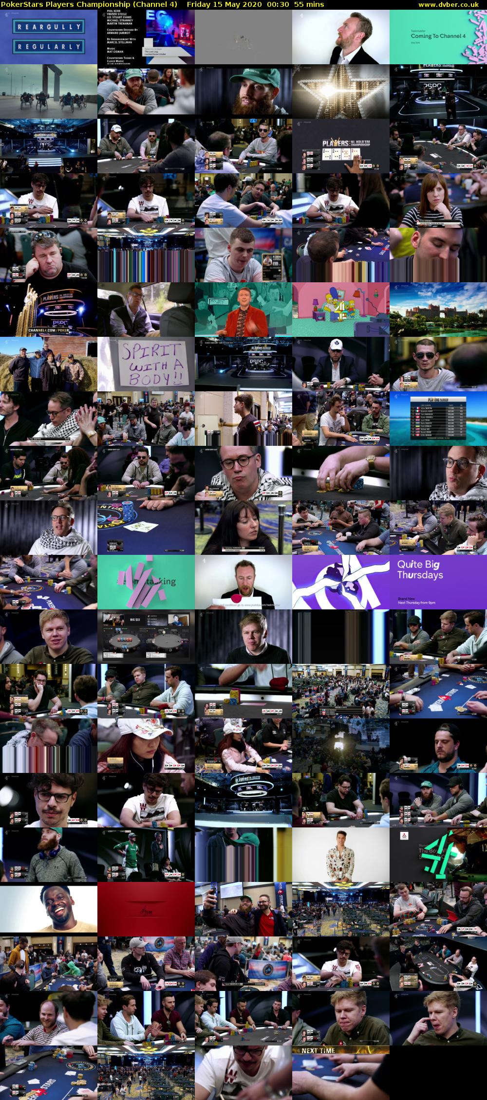 PokerStars Players Championship (Channel 4) Friday 15 May 2020 00:30 - 01:25