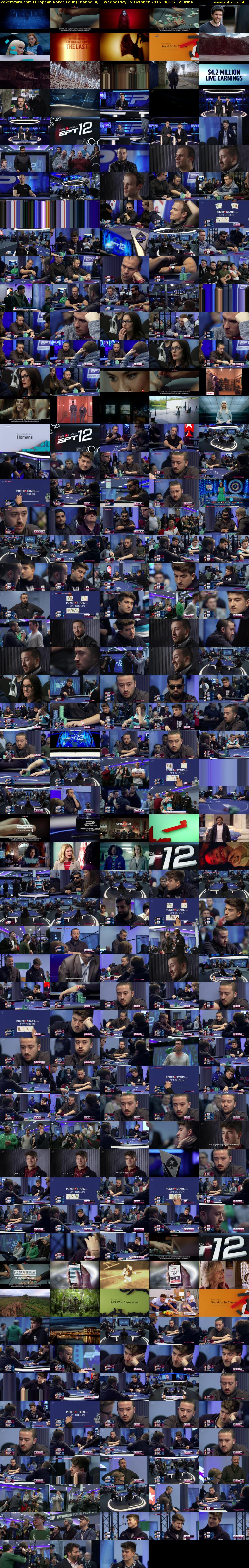 PokerStars.com European Poker Tour (Channel 4) Wednesday 19 October 2016 00:35 - 01:30