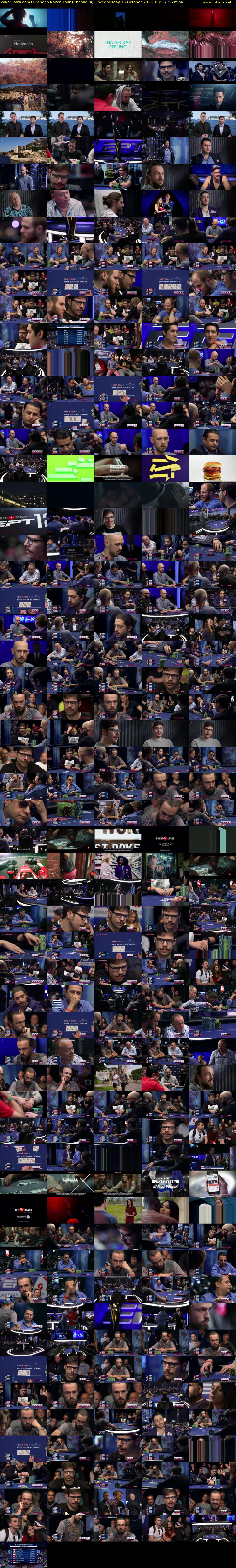 PokerStars.com European Poker Tour (Channel 4) Wednesday 26 October 2016 00:35 - 01:30
