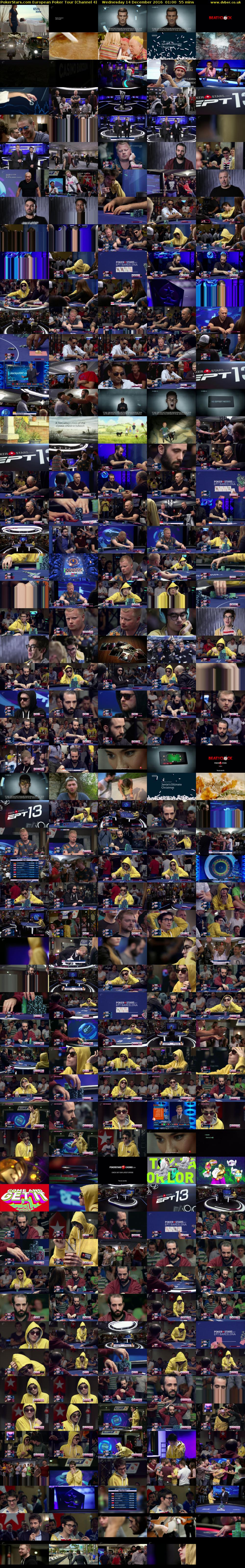 PokerStars.com European Poker Tour (Channel 4) Wednesday 14 December 2016 01:00 - 01:55