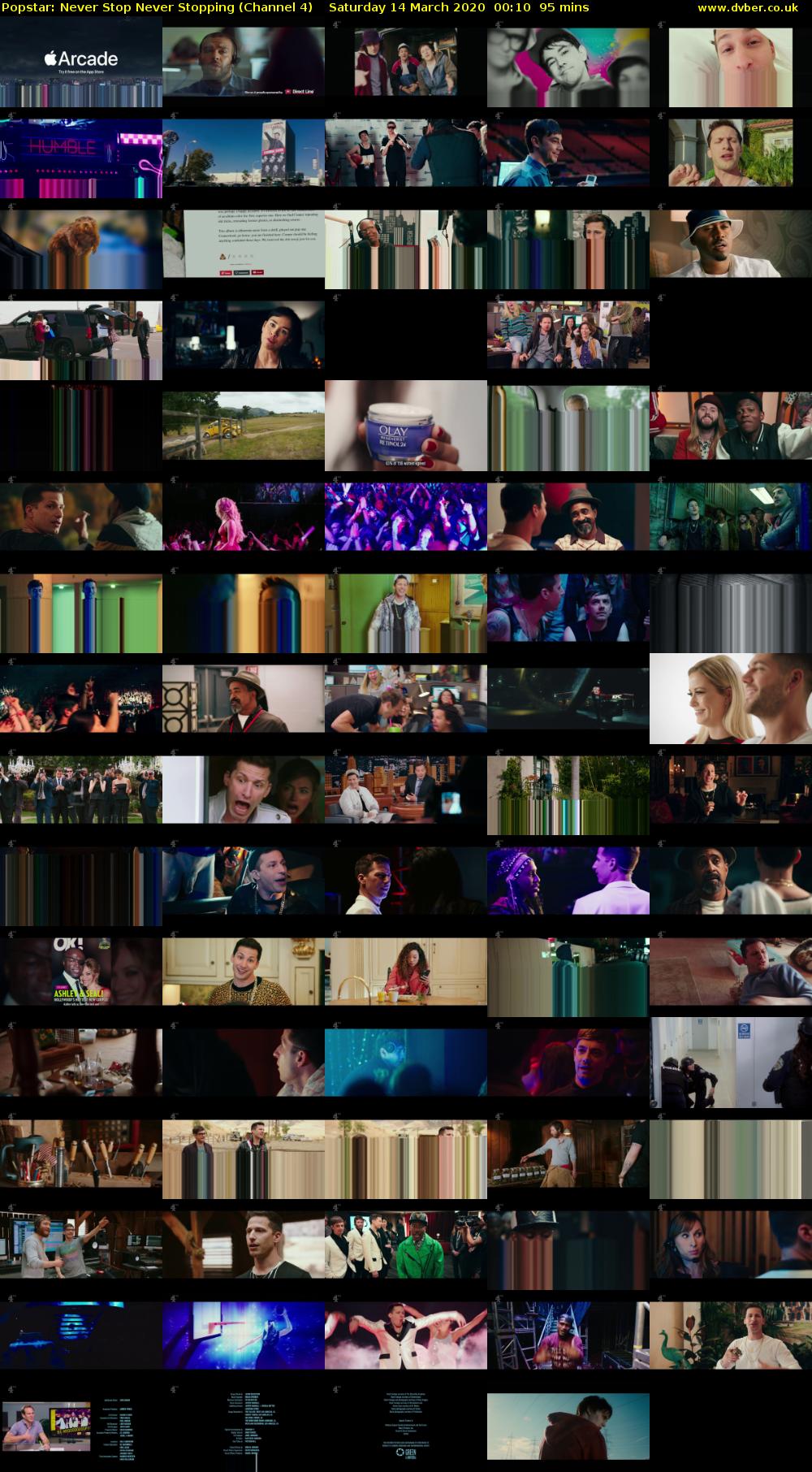 Popstar: Never Stop Never Stopping (Channel 4) Saturday 14 March 2020 00:10 - 01:45