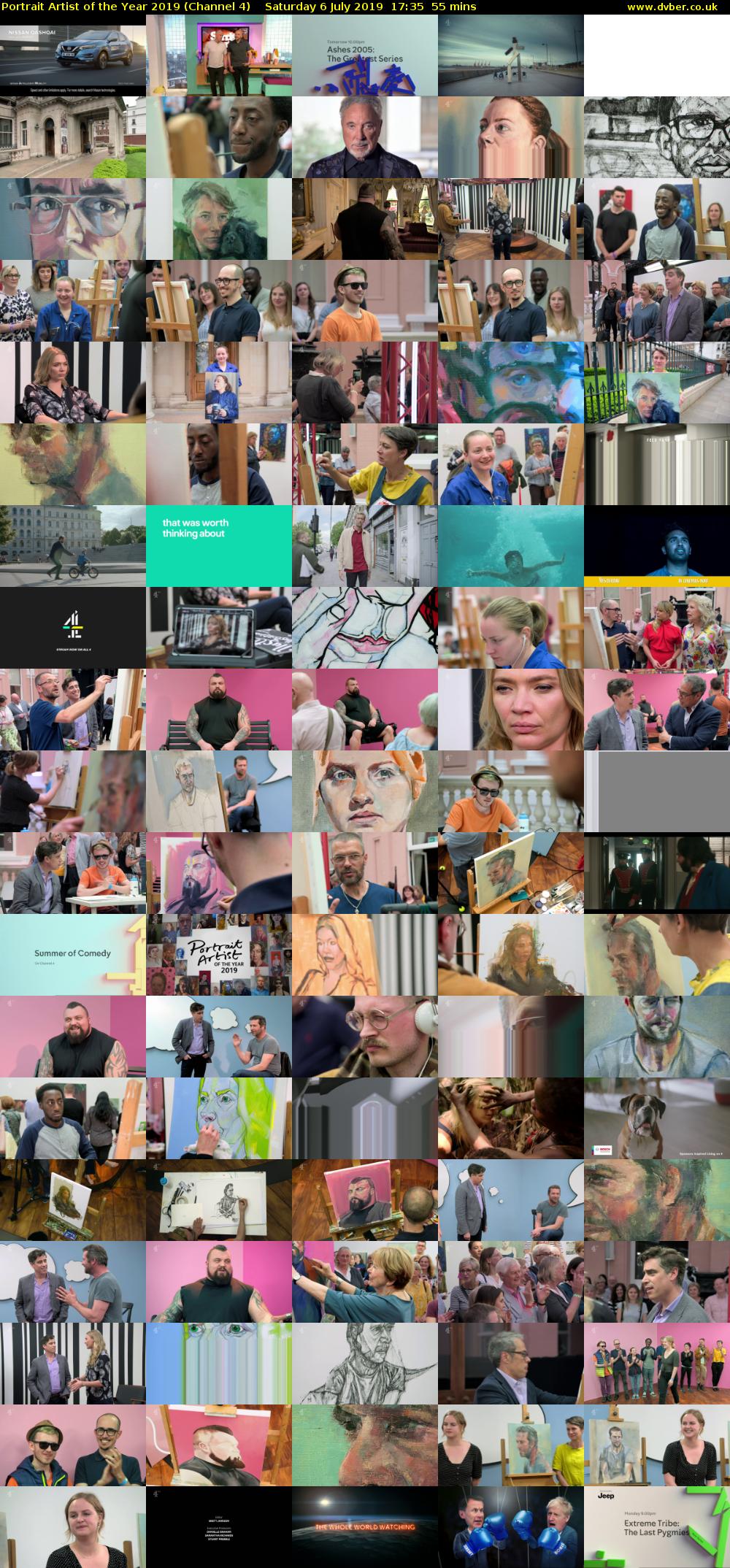Portrait Artist of the Year 2019 (Channel 4) Saturday 6 July 2019 17:35 - 18:30