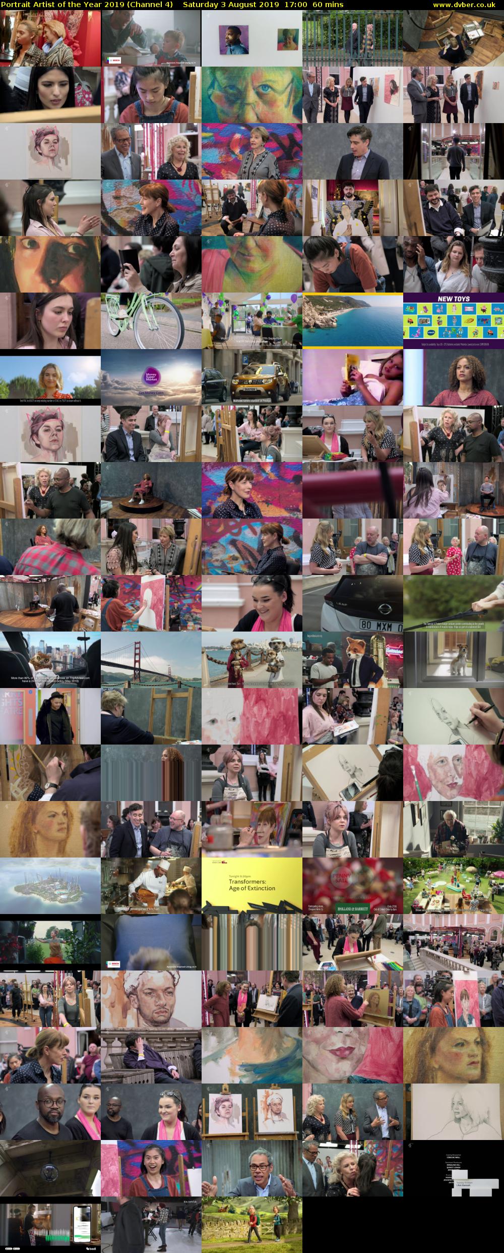 Portrait Artist of the Year 2019 (Channel 4) Saturday 3 August 2019 17:00 - 18:00