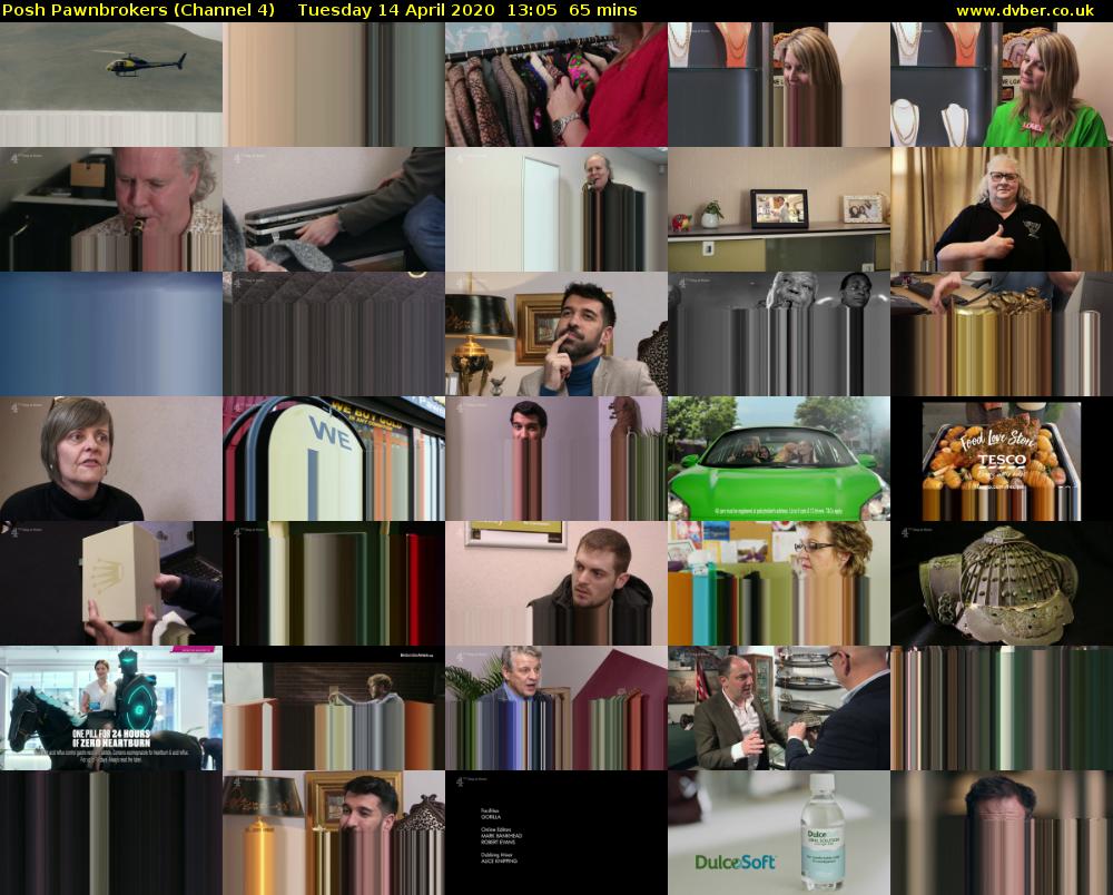 Posh Pawnbrokers (Channel 4) Tuesday 14 April 2020 13:05 - 14:10