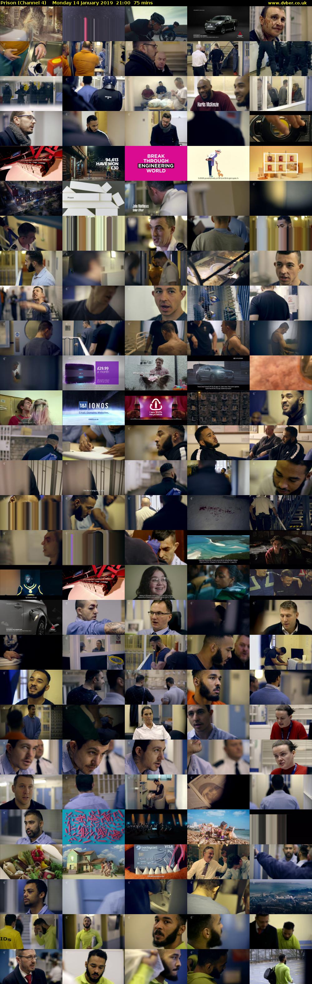Prison (Channel 4) Monday 14 January 2019 21:00 - 22:15