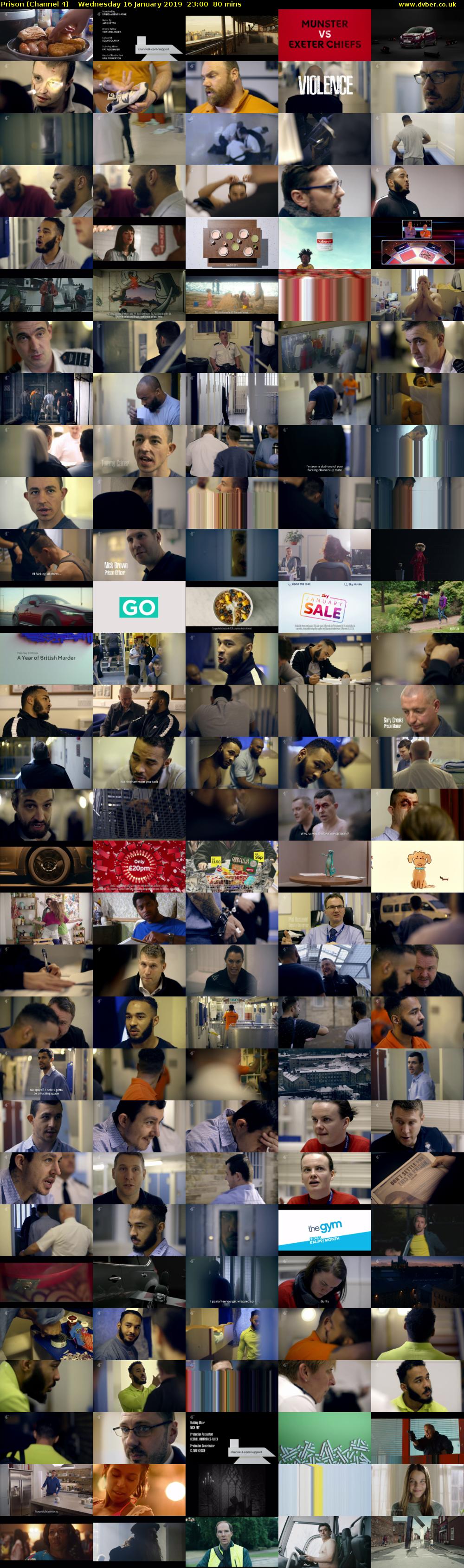 Prison (Channel 4) Wednesday 16 January 2019 23:00 - 00:20
