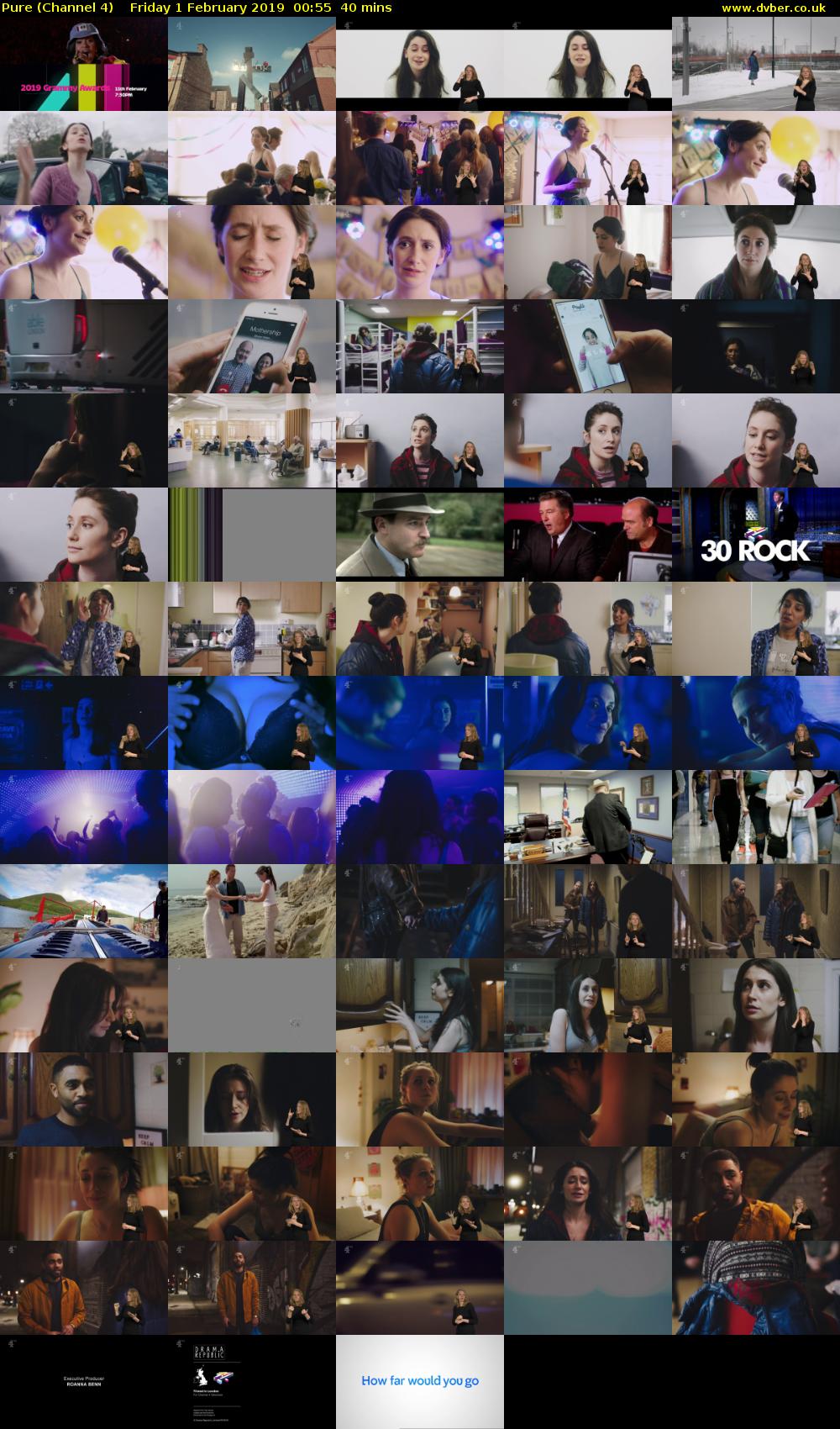 Pure (Channel 4) Friday 1 February 2019 00:55 - 01:35