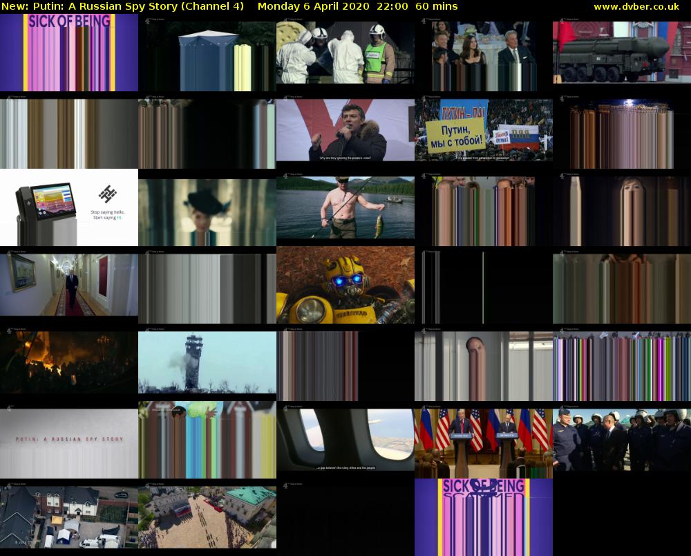 Putin: A Russian Spy Story (Channel 4) Monday 6 April 2020 22:00 - 23:00