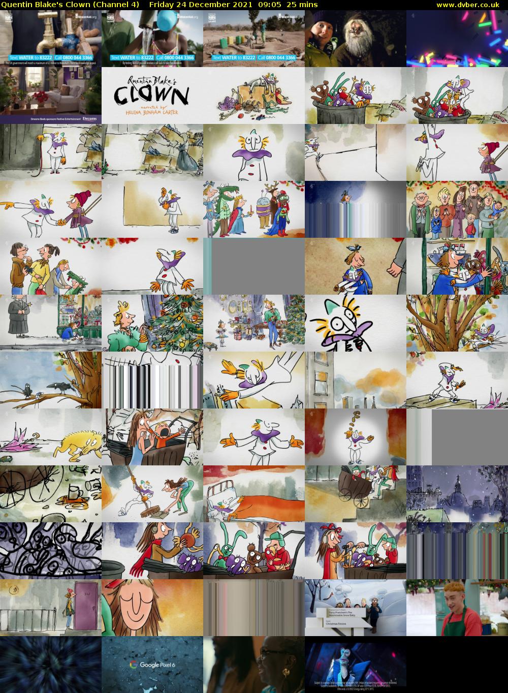 Quentin Blake's Clown (Channel 4) Friday 24 December 2021 09:05 - 09:30