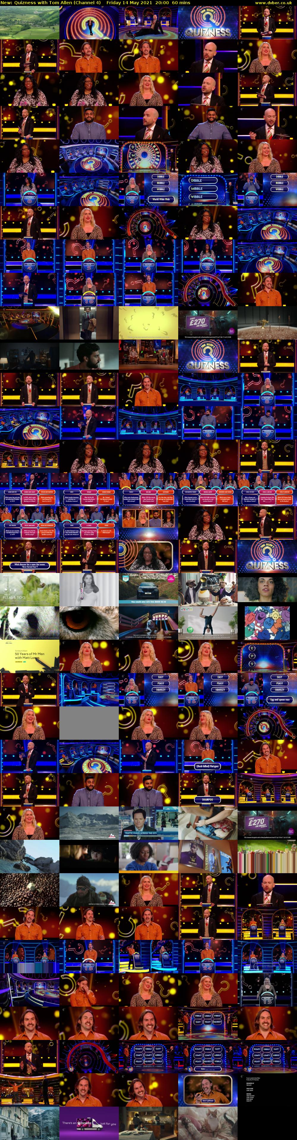 Quizness with Tom Allen (Channel 4) Friday 14 May 2021 20:00 - 21:00