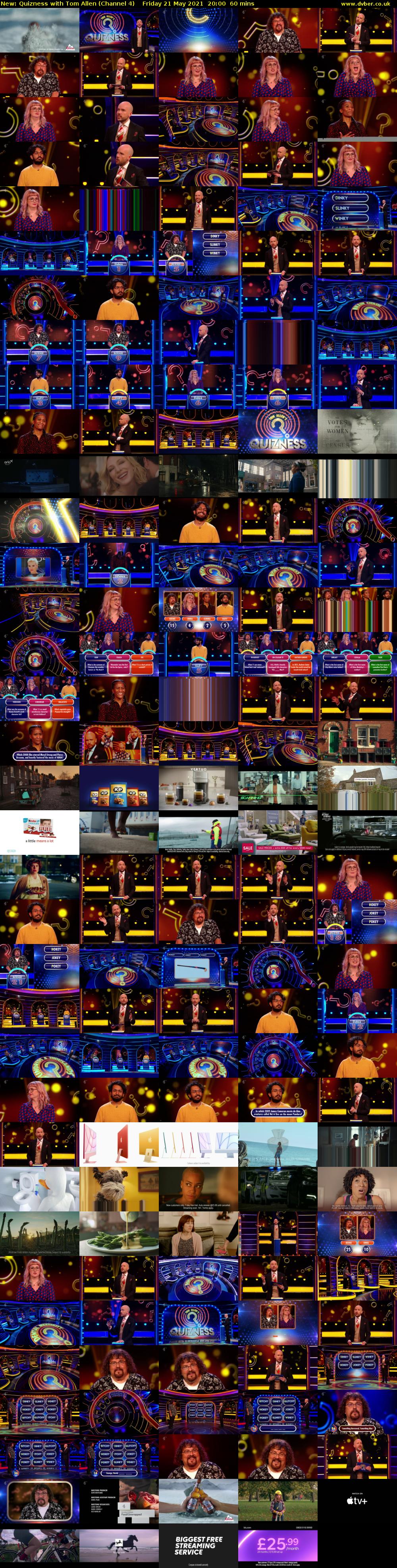 Quizness with Tom Allen (Channel 4) Friday 21 May 2021 20:00 - 21:00