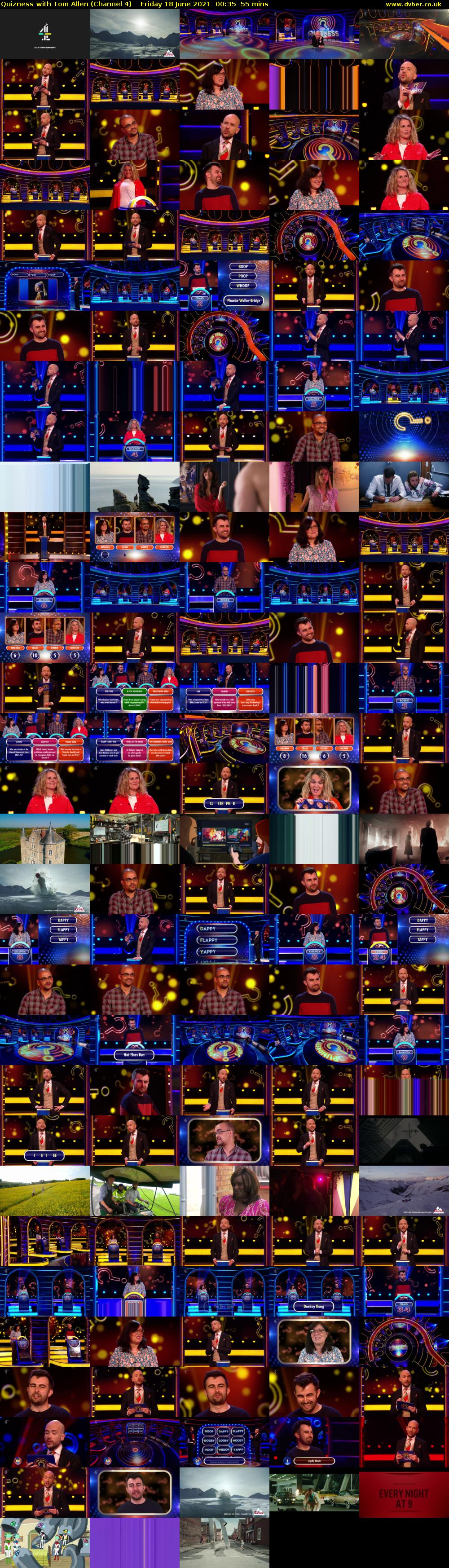 Quizness with Tom Allen (Channel 4) Friday 18 June 2021 00:35 - 01:30