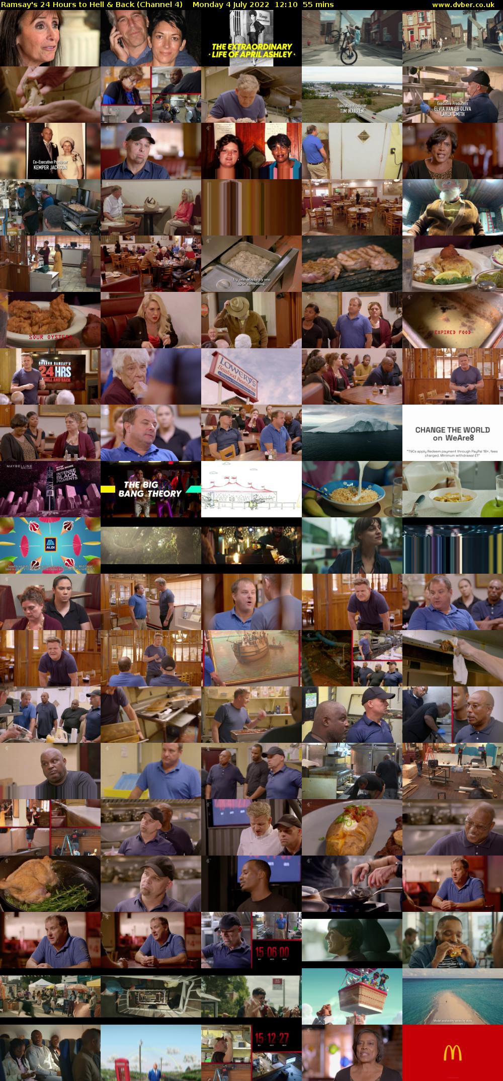 Ramsay's 24 Hours to Hell & Back (Channel 4) Monday 4 July 2022 12:10 - 13:05