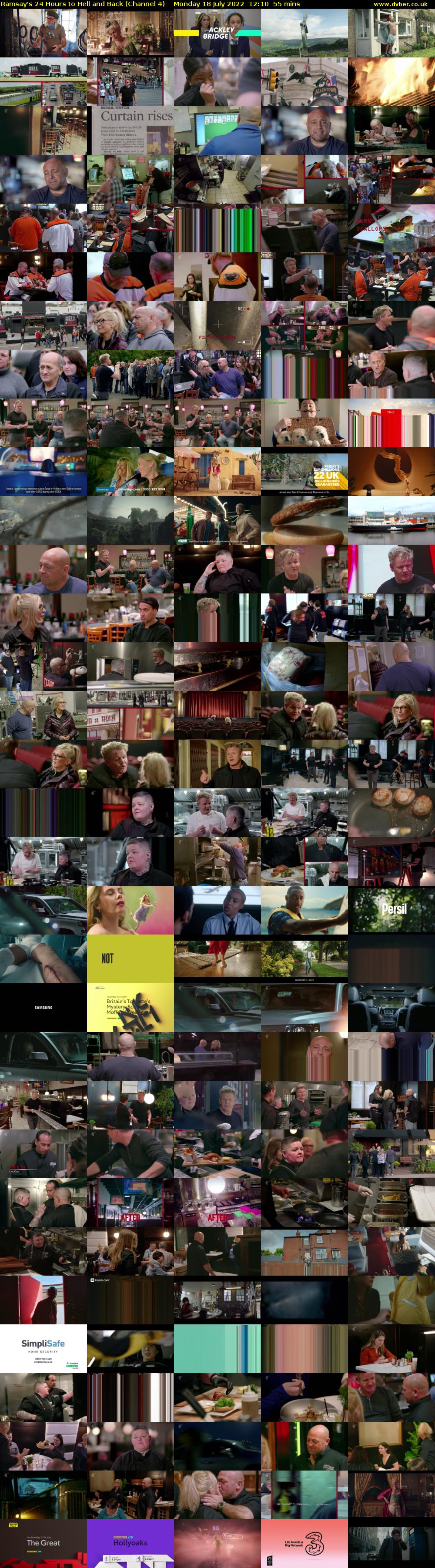 Ramsay's 24 Hours to Hell and Back (Channel 4) Monday 18 July 2022 12:10 - 13:05
