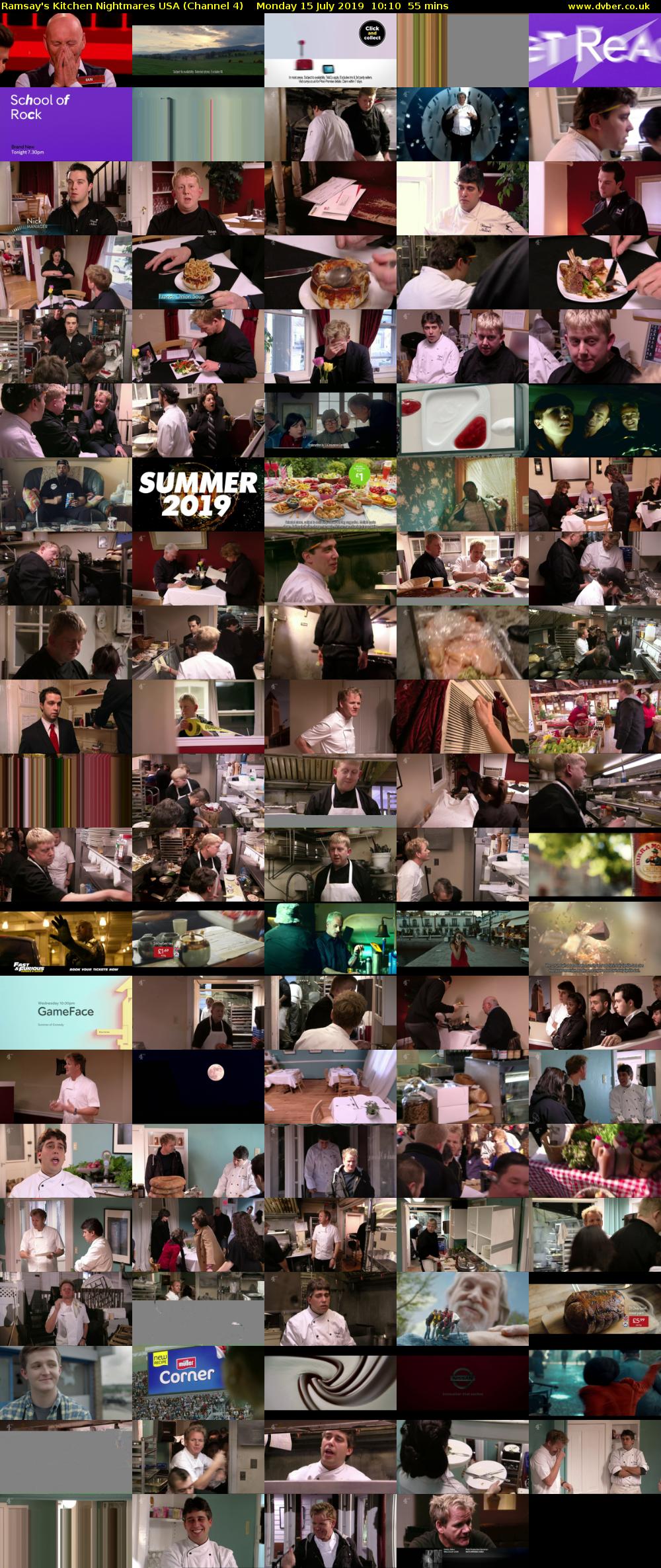 Ramsay's Kitchen Nightmares USA (Channel 4) Monday 15 July 2019 10:10 - 11:05