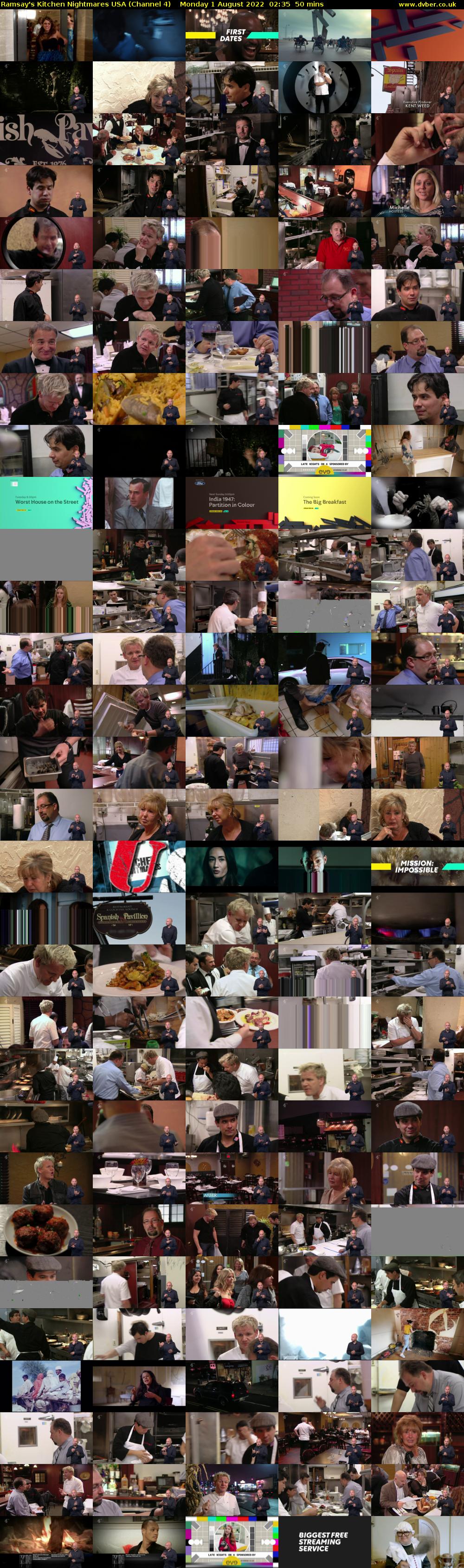 Ramsay's Kitchen Nightmares USA (Channel 4) Monday 1 August 2022 02:35 - 03:25