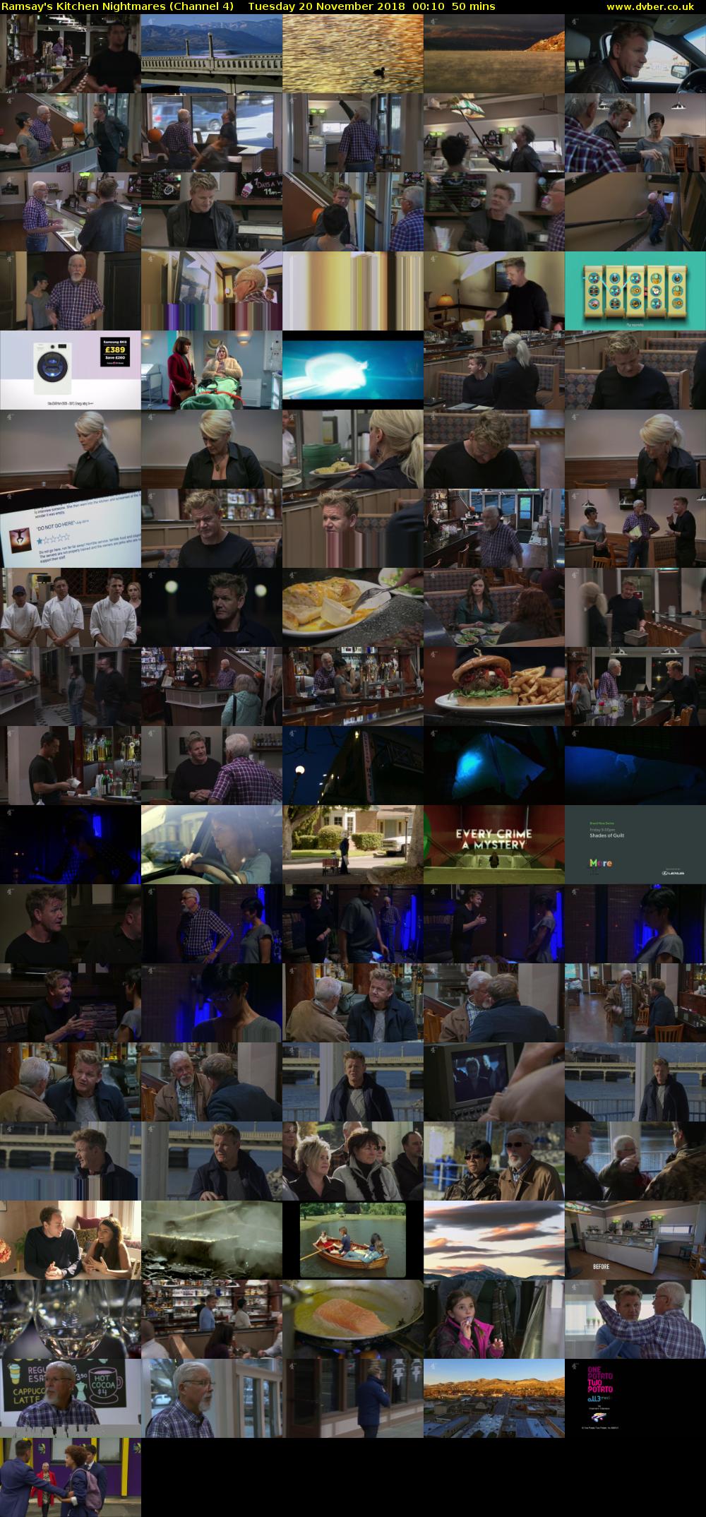 Ramsay's Kitchen Nightmares (Channel 4) Tuesday 20 November 2018 00:10 - 01:00