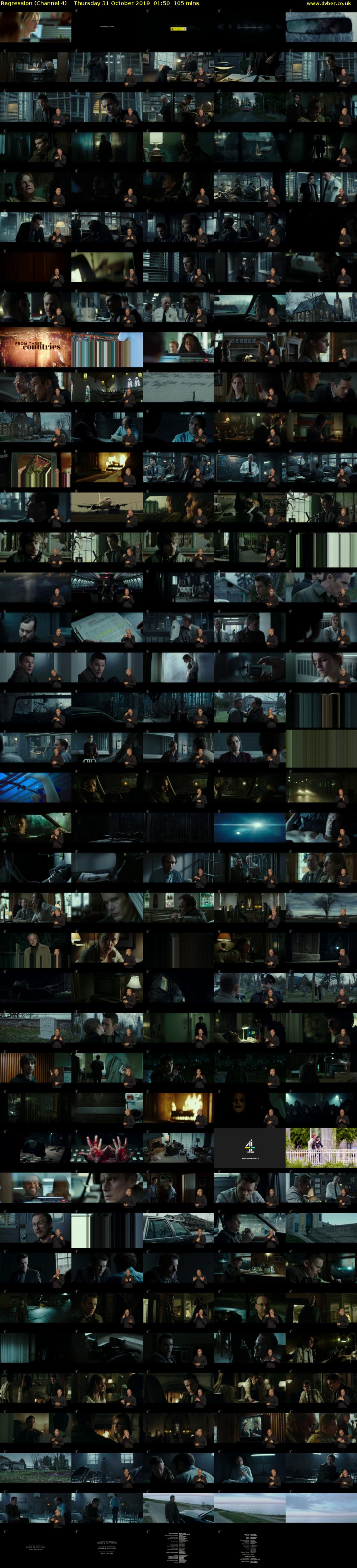 Regression (Channel 4) Thursday 31 October 2019 01:50 - 03:35