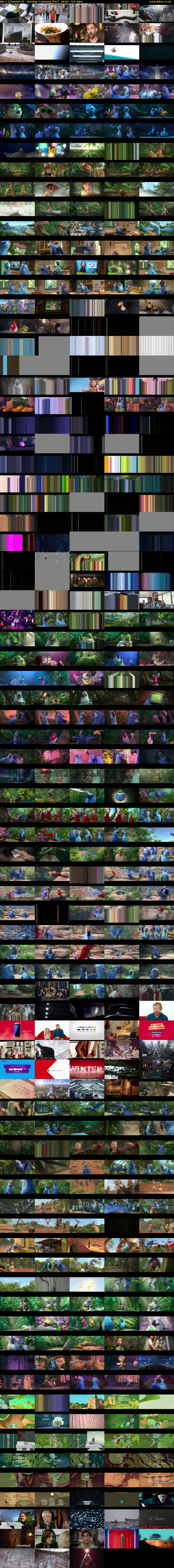 Rio 2 (Channel 4) Sunday 1 January 2017 18:00 - 20:00
