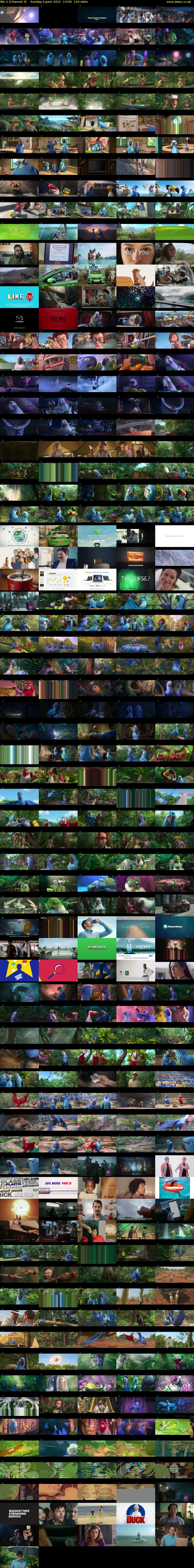 Rio 2 (Channel 4) Sunday 6 June 2021 13:00 - 15:00