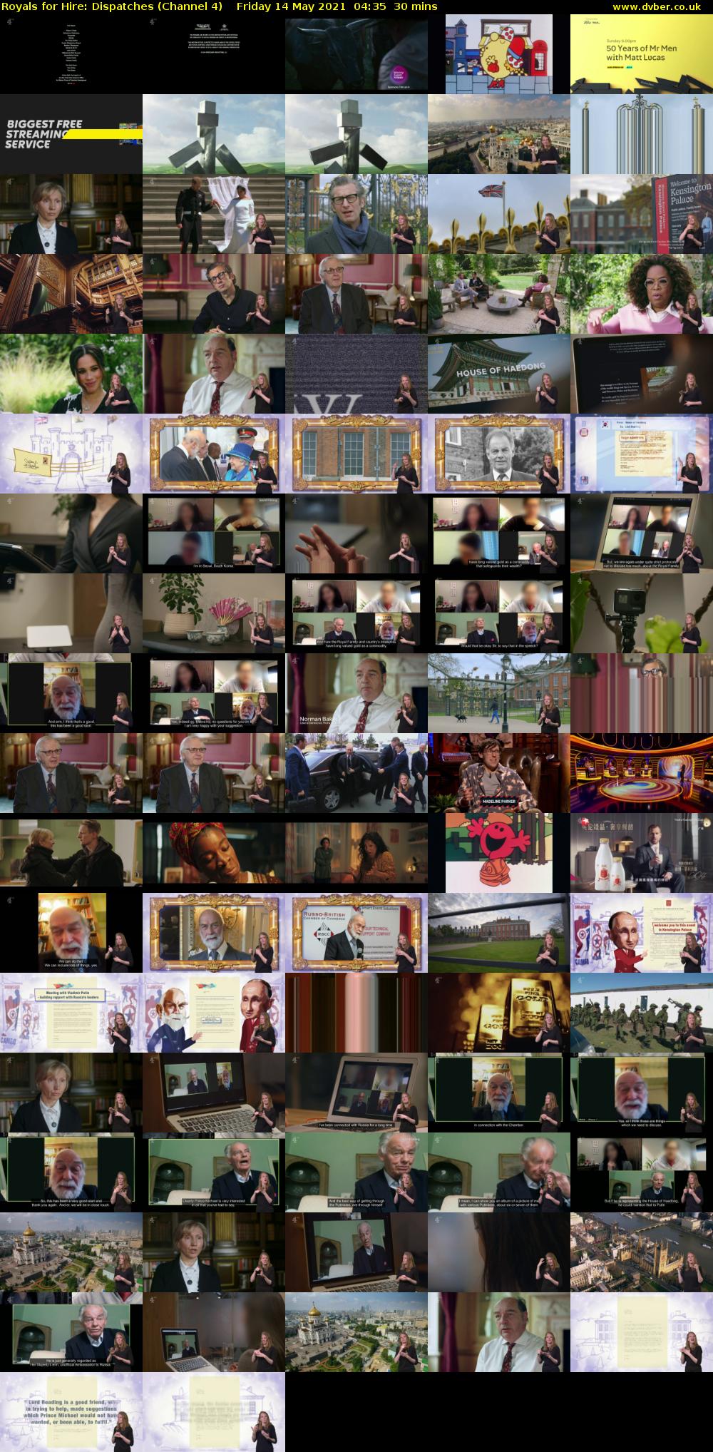 Royals for Hire: Dispatches (Channel 4) Friday 14 May 2021 04:35 - 05:05