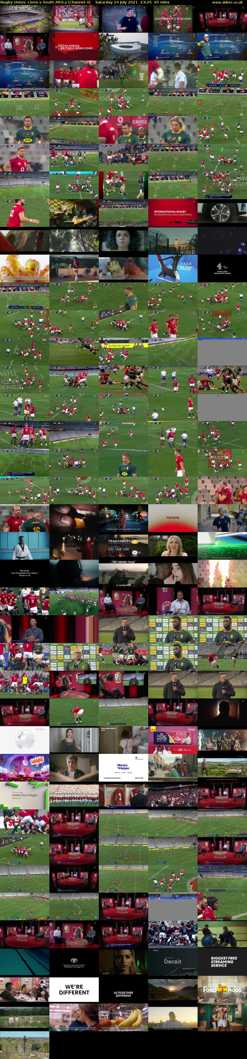 Rugby Union: Lions v South Africa (Channel 4) Saturday 24 July 2021 23:25 - 00:30