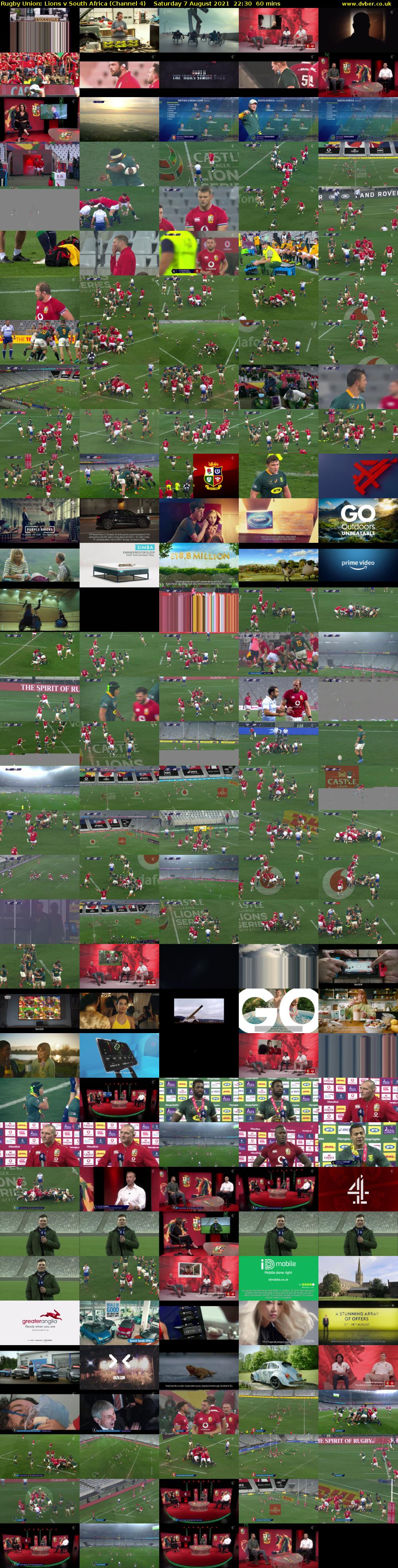 Rugby Union: Lions v South Africa (Channel 4) Saturday 7 August 2021 22:30 - 23:30