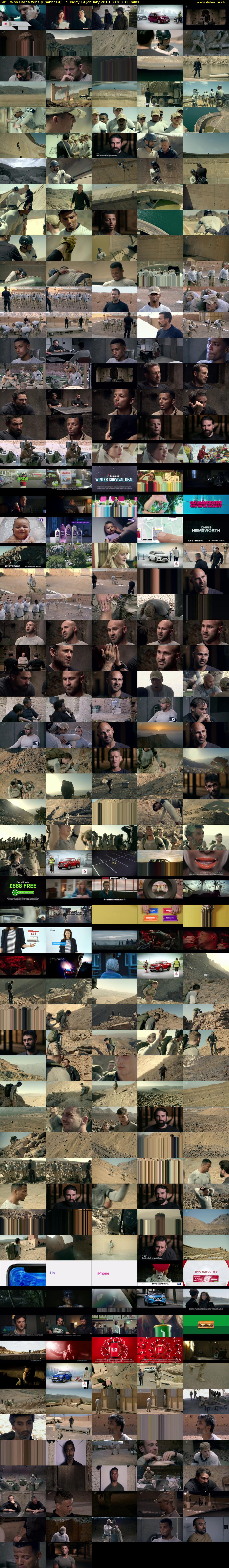 SAS: Who Dares Wins (Channel 4) Sunday 14 January 2018 21:00 - 22:00