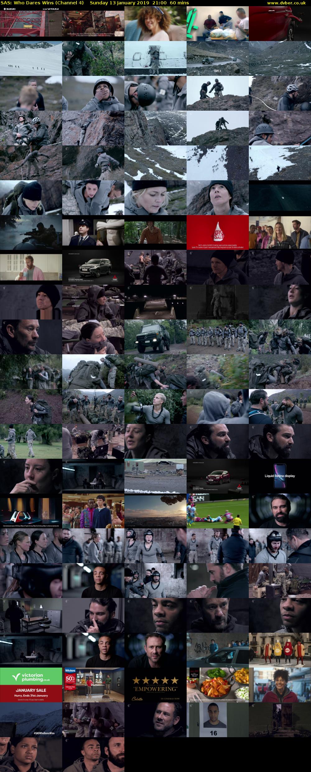 SAS: Who Dares Wins (Channel 4) Sunday 13 January 2019 21:00 - 22:00