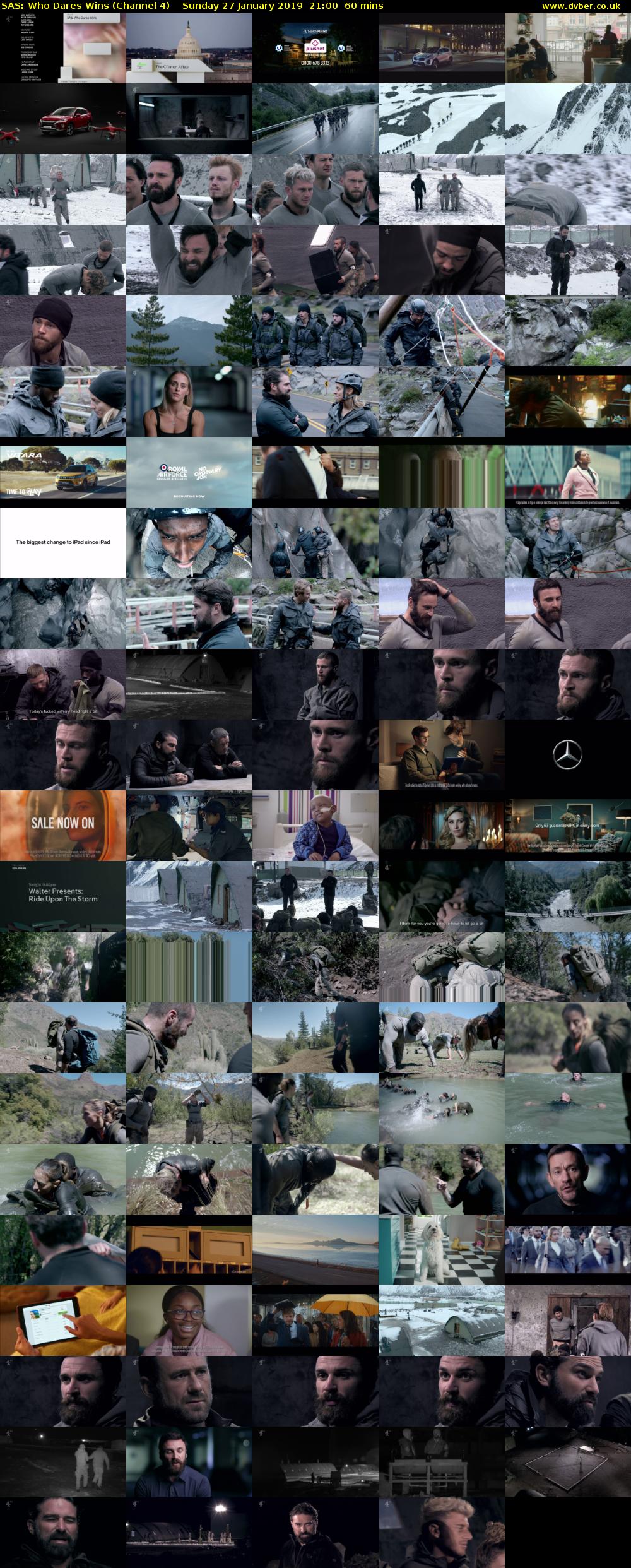 SAS: Who Dares Wins (Channel 4) Sunday 27 January 2019 21:00 - 22:00