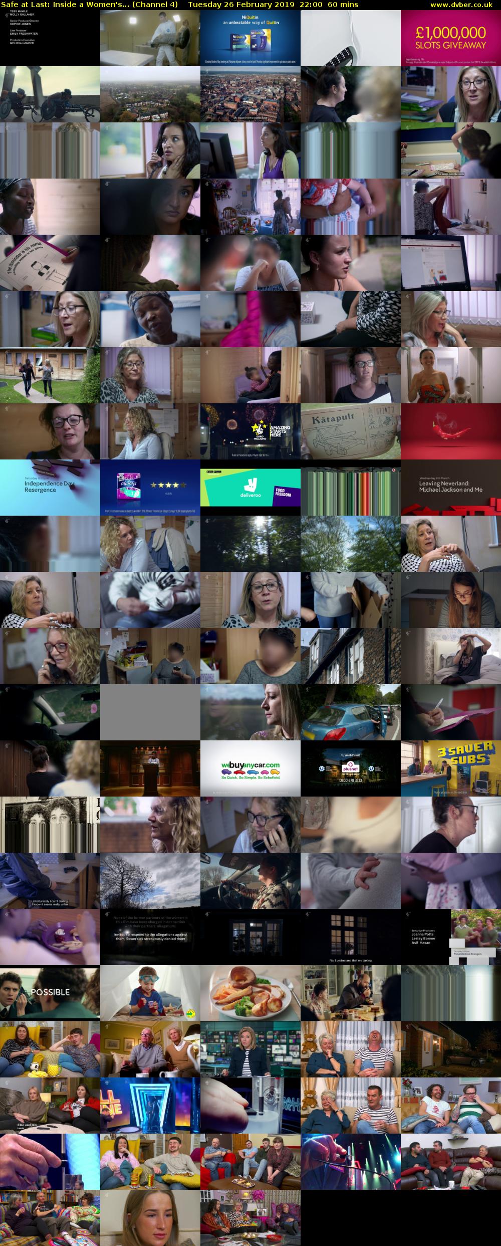 Safe at Last: Inside a Women's... (Channel 4) Tuesday 26 February 2019 22:00 - 23:00