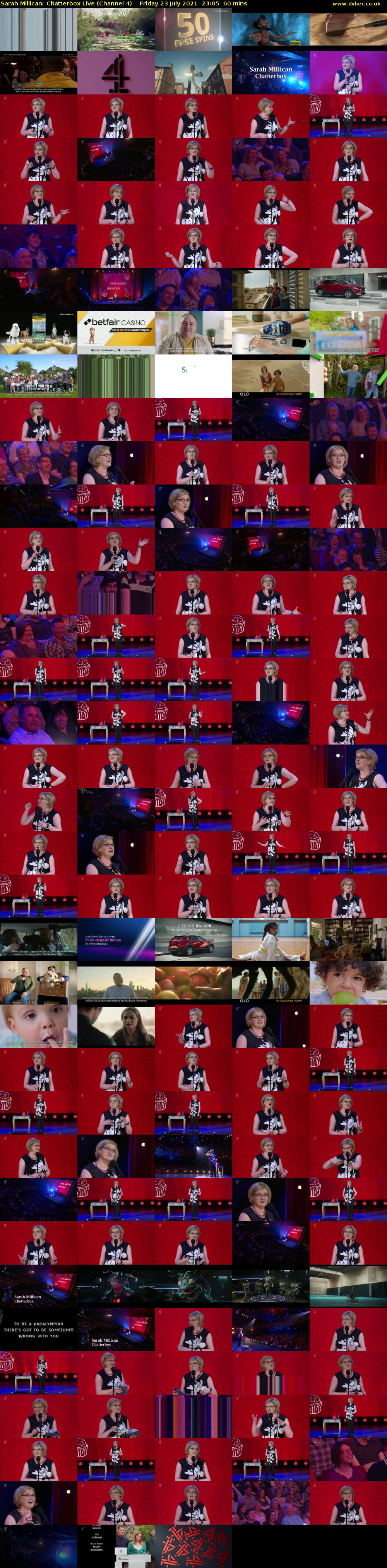 Sarah Millican: Chatterbox Live (Channel 4) Friday 23 July 2021 23:05 - 00:05