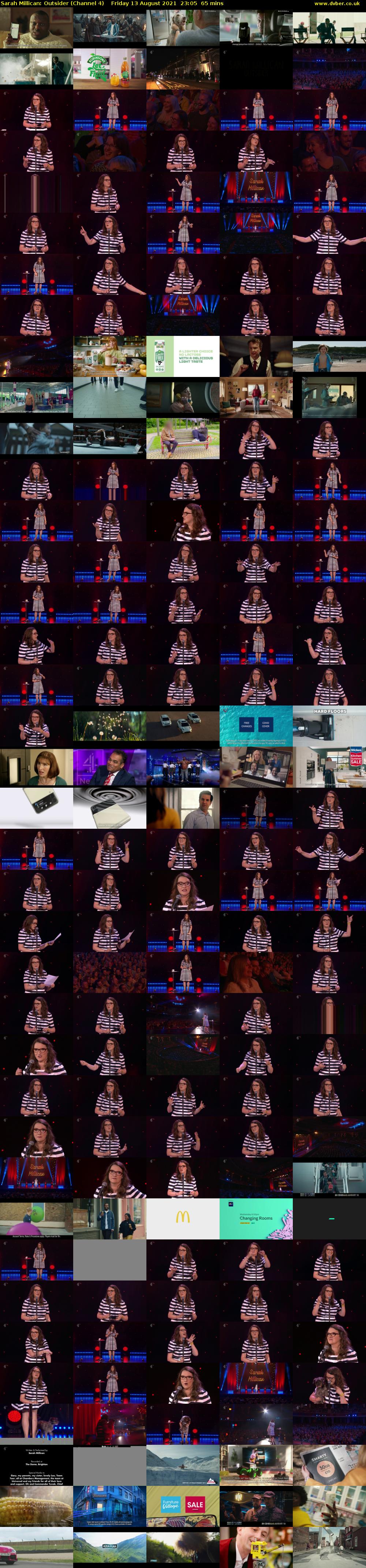 Sarah Millican: Outsider (Channel 4) Friday 13 August 2021 23:05 - 00:10