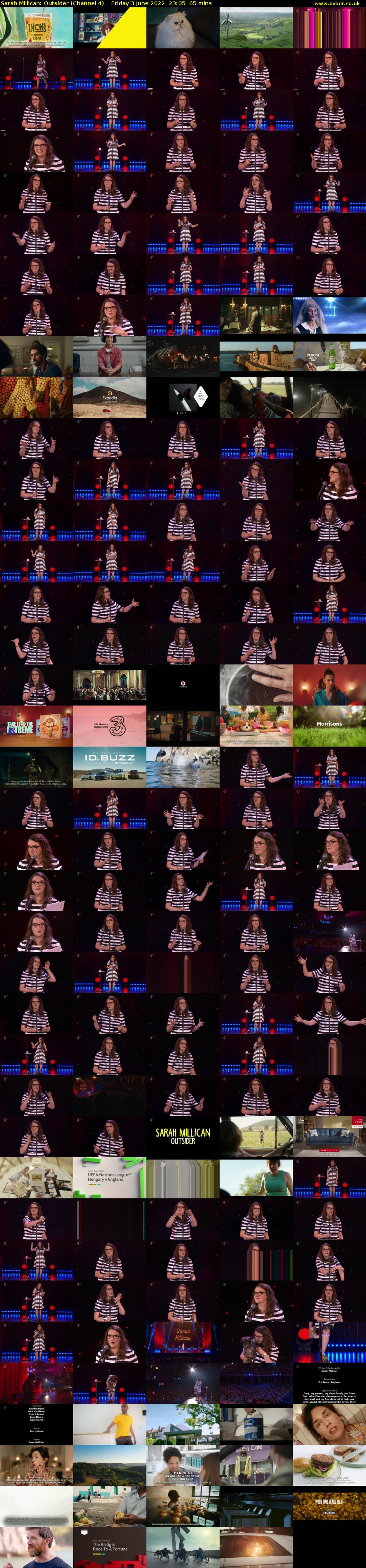 Sarah Millican: Outsider (Channel 4) Friday 3 June 2022 23:05 - 00:10