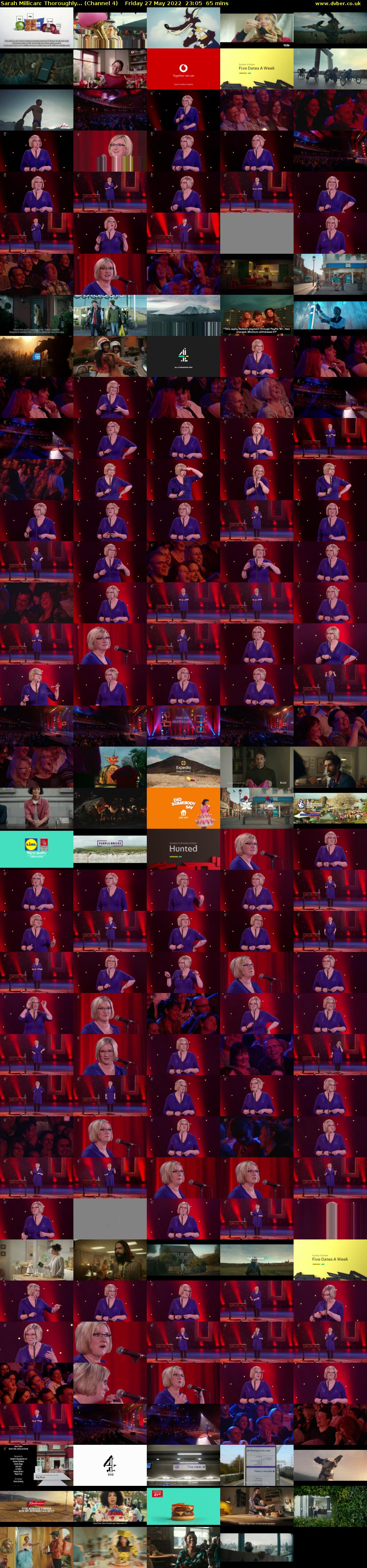 Sarah Millican: Thoroughly... (Channel 4) Friday 27 May 2022 23:05 - 00:10