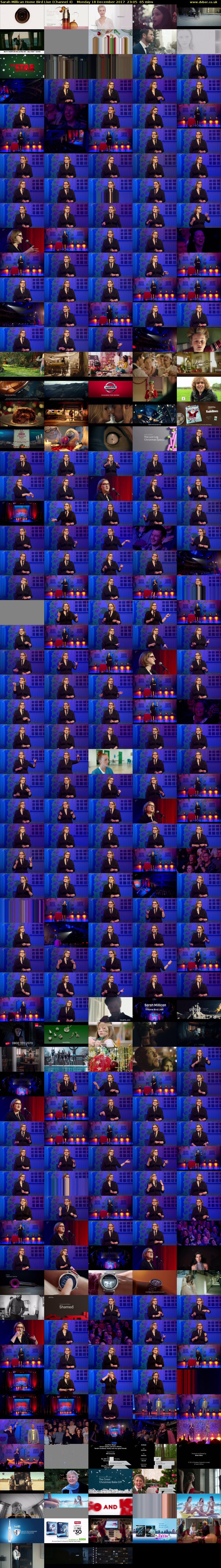 Sarah Millican Home Bird Live (Channel 4) Monday 18 December 2017 23:05 - 00:10