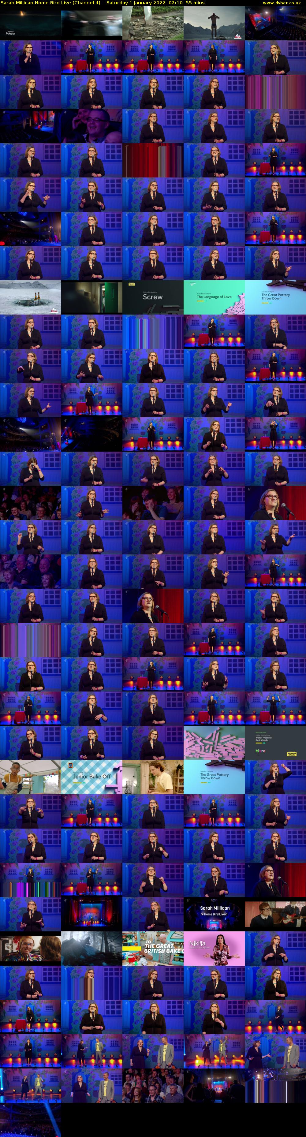 Sarah Millican Home Bird Live (Channel 4) Saturday 1 January 2022 02:10 - 03:05