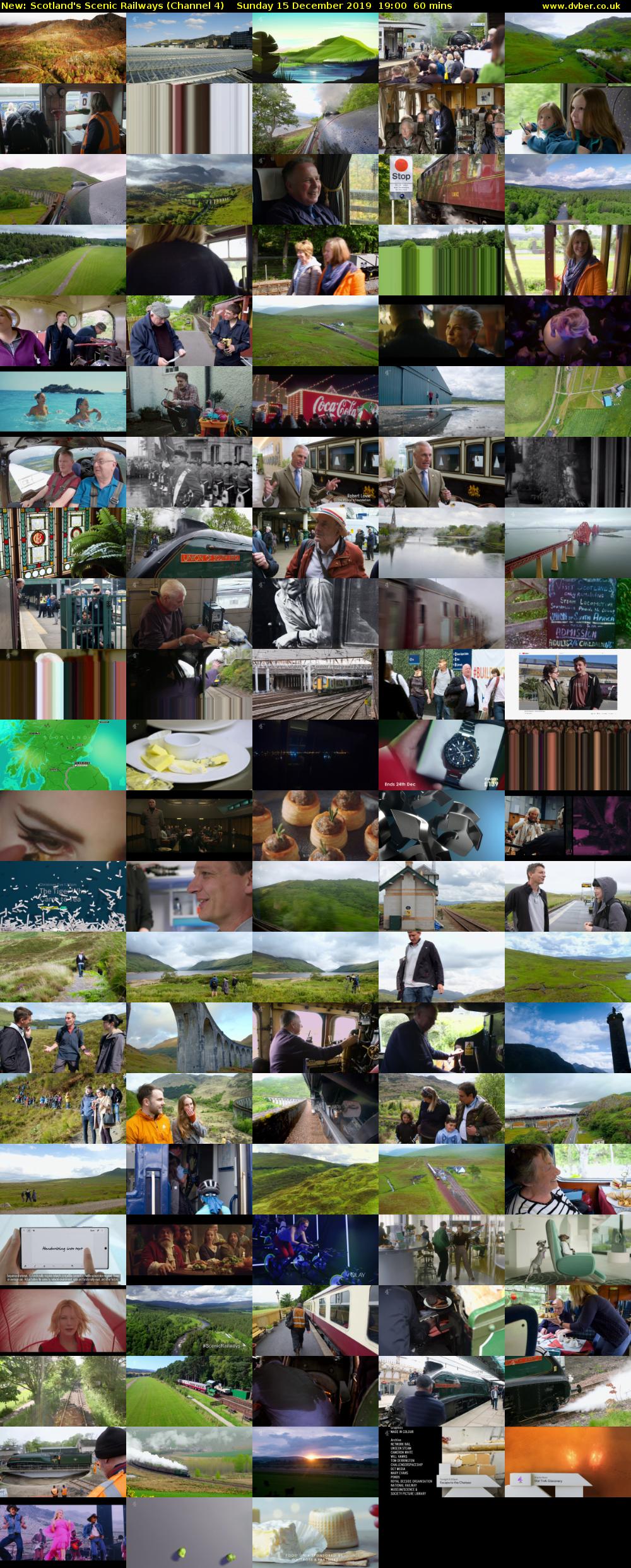 Scotland's Scenic Railways (Channel 4) Sunday 15 December 2019 19:00 - 20:00