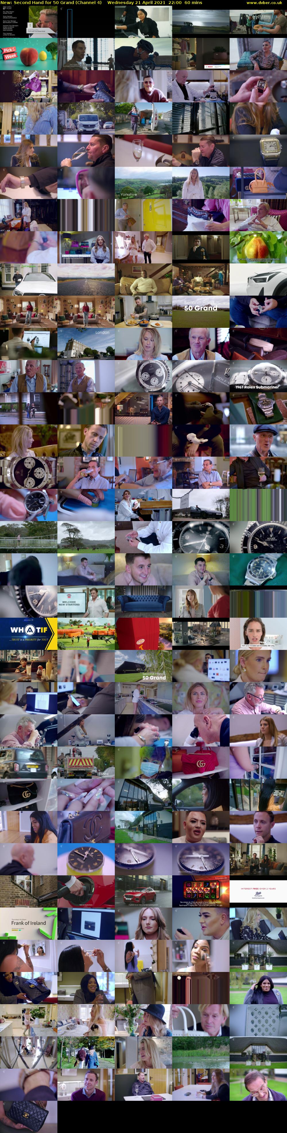 Second Hand for 50 Grand (Channel 4) Wednesday 21 April 2021 22:00 - 23:00