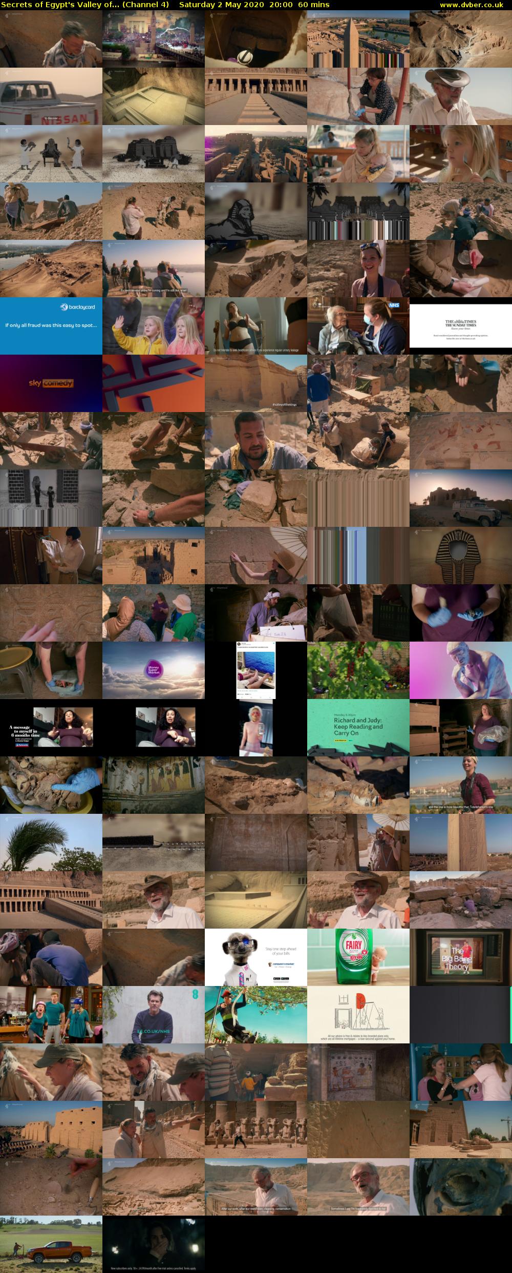Secrets of Egypt's Valley of... (Channel 4) Saturday 2 May 2020 20:00 - 21:00